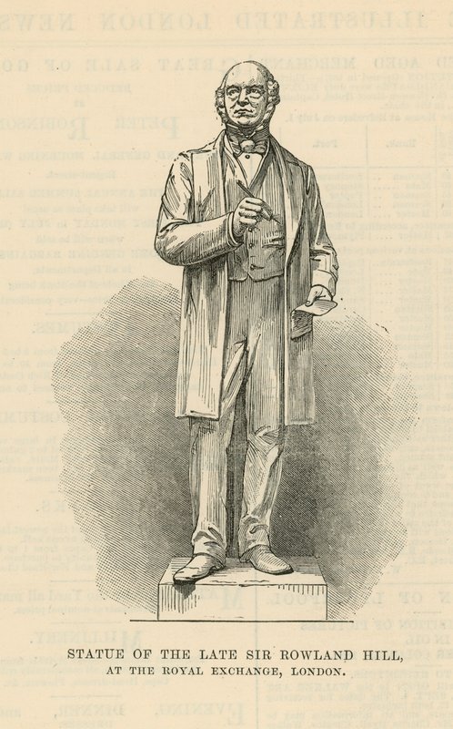 Statue des verstorbenen Sir Rowland Hill von English School