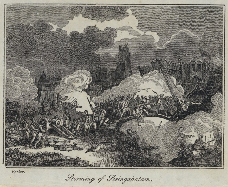 Sturm auf Seringapatam (Stich) von English School
