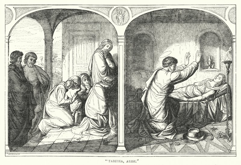 "Tabitha, steh auf" (Gravur) von English School