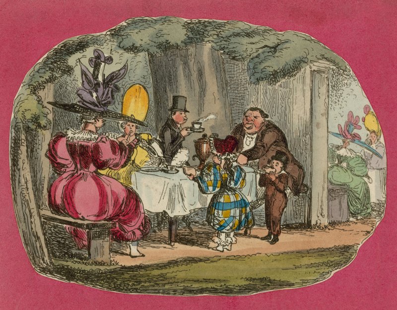 Tee in den Vauxhall Gardens von English School