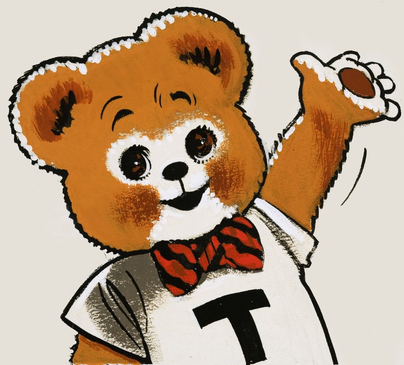 Teddybär winkend von English School