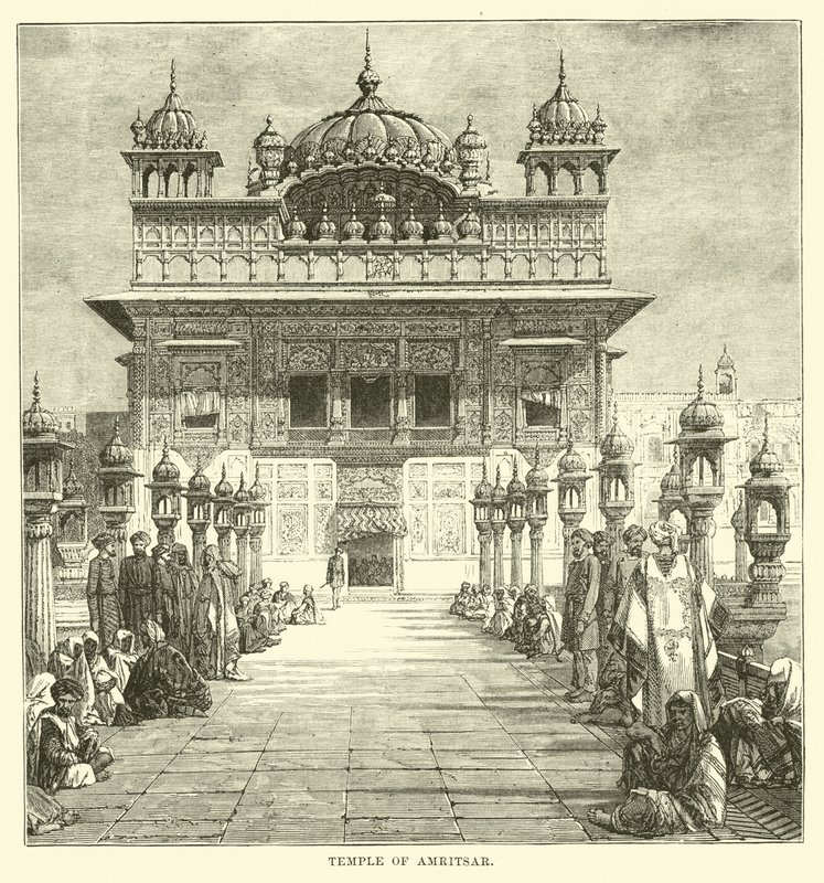 Tempel von Amritsar von English School