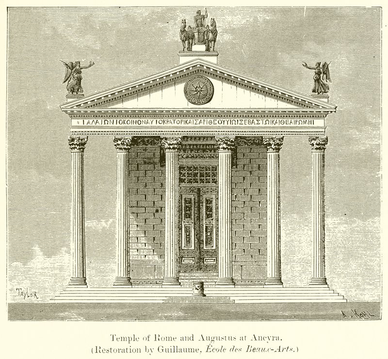Tempel von Rom und Augustus in Ancyra von English School