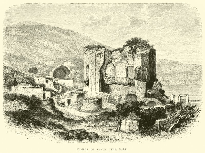 Tempel der Venus bei Baiae von English School