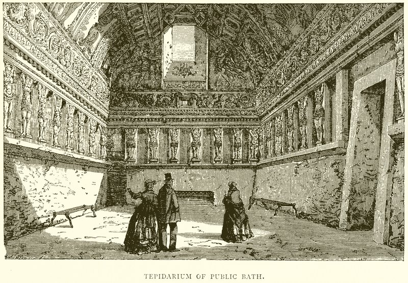 Tepidarium des öffentlichen Bades von English School