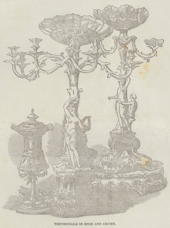 Zeugnisse in Gold und Silber (Gravur) von English School