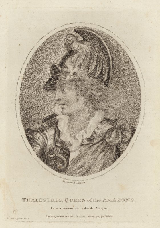 Thalestris, Königin der Amazonen von English School