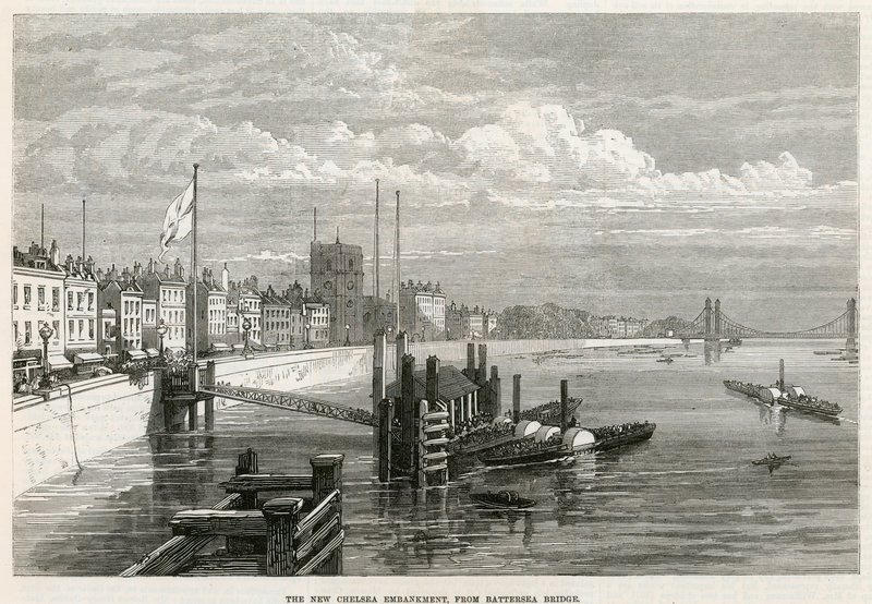 Thames Embankment in Chelsea von English School
