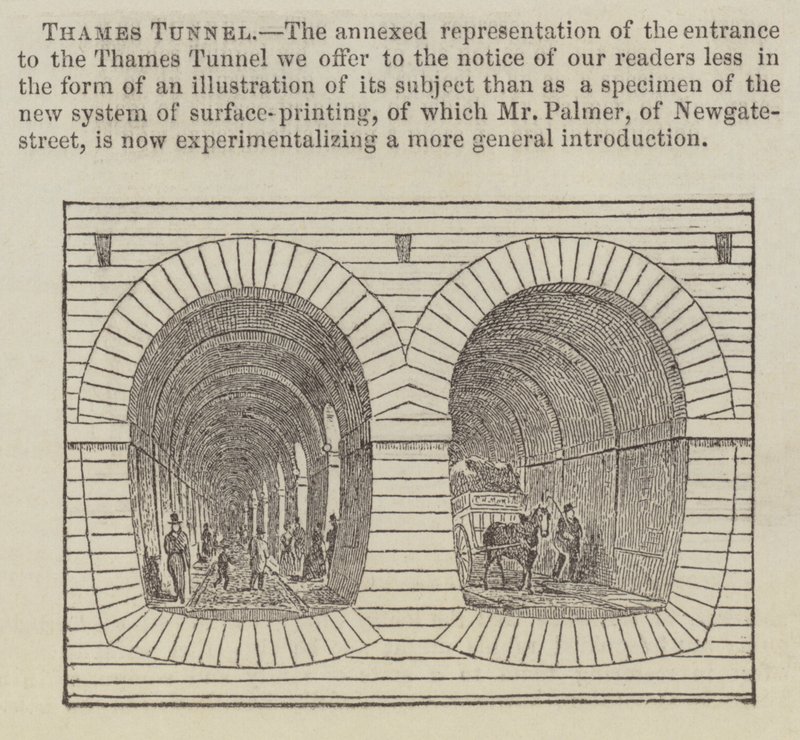 Thames Tunnel (Gravur) von English School