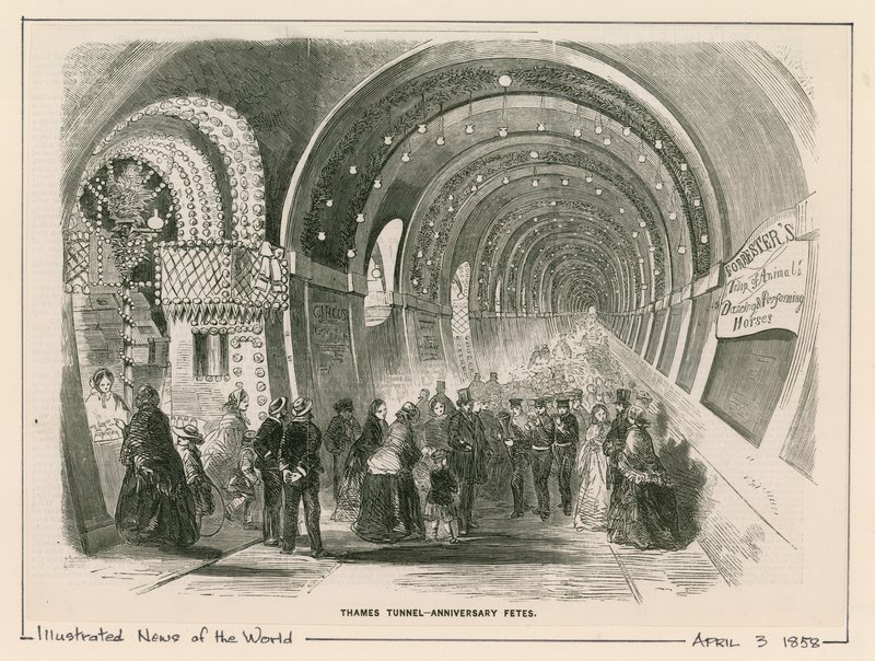 Thames-Tunnel - Jubiläumsfeiern von English School
