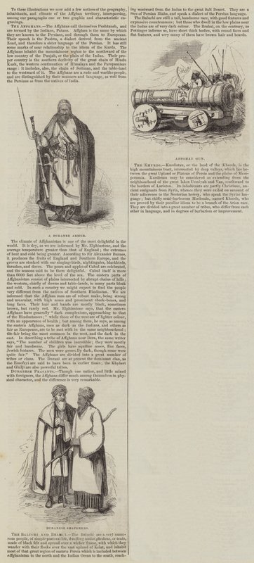 Der Afghanische Krieg (Gravur) von English School