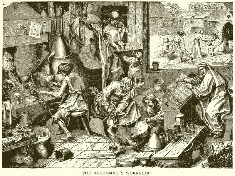 Die Werkstatt des Alchemisten von English School