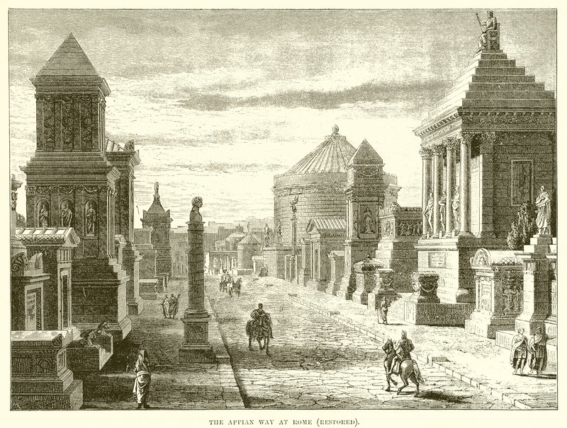 Die Via Appia in Rom von English School