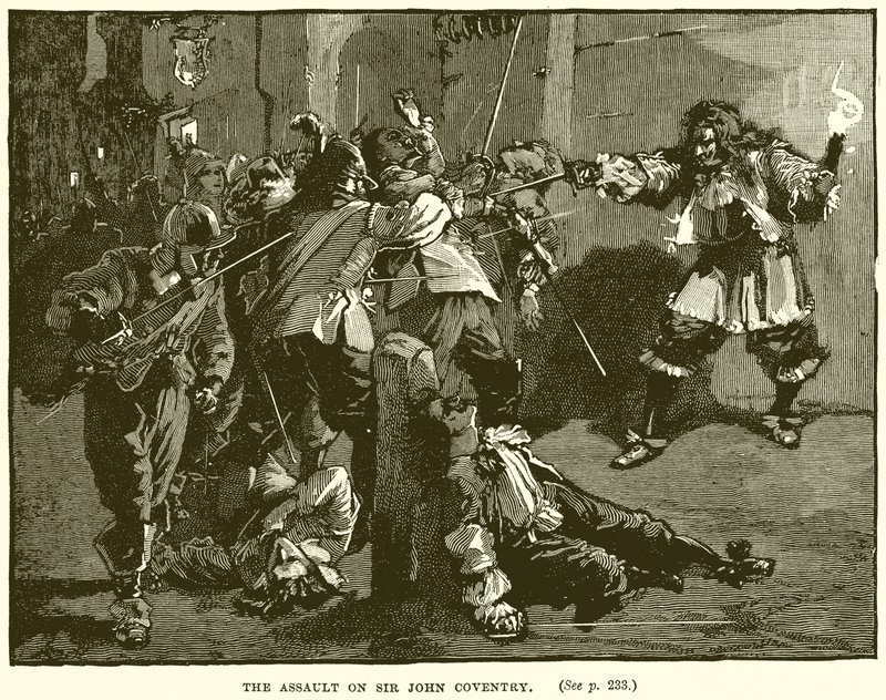 Der Angriff auf Sir John Coventry von English School
