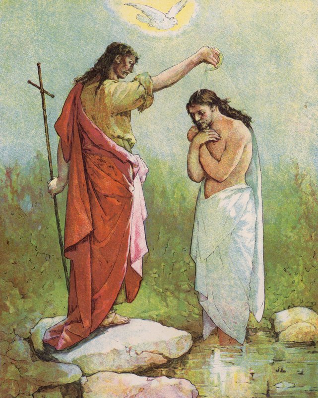Die Taufe Christi von English School
