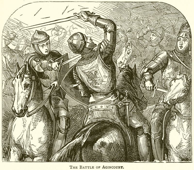 Die Schlacht von Azincourt von English School