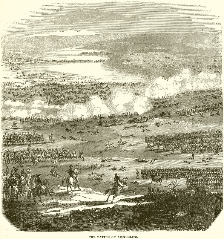 Die Schlacht von Austerlitz von English School