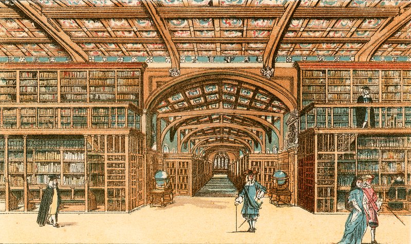 Die Bodleian Library, Oxford von English School