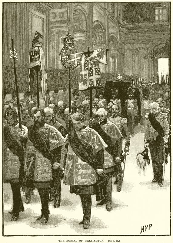 Das Begräbnis von Wellington von English School