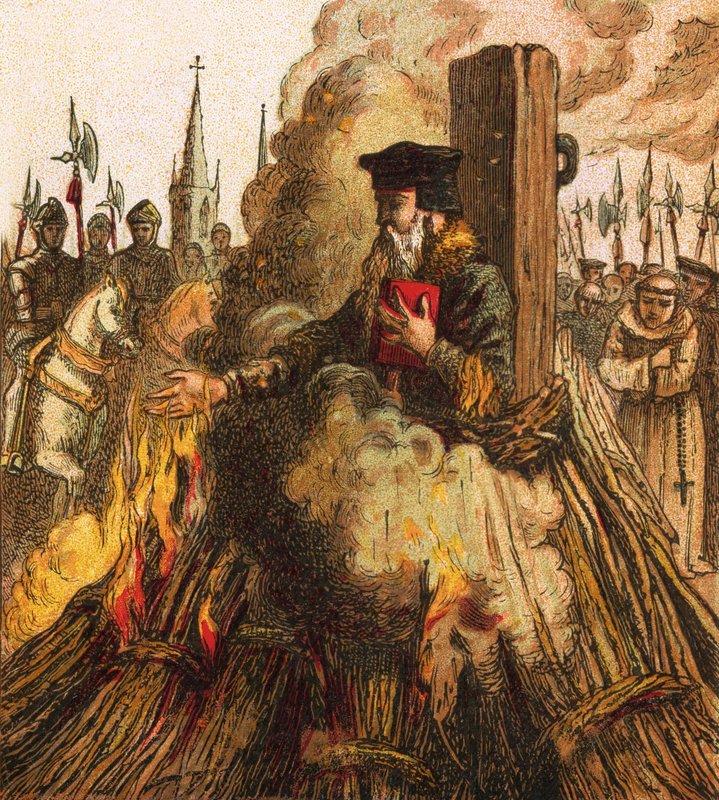 Die Verbrennung von Cranmer von English School