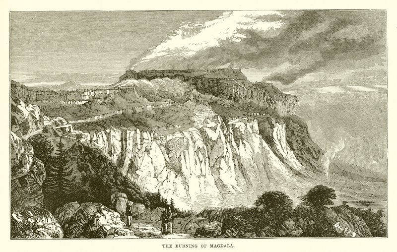 Die Verbrennung von Magdala von English School