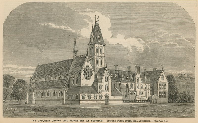 Die Kapuzinerkirche und das Kloster in Peckham von English School