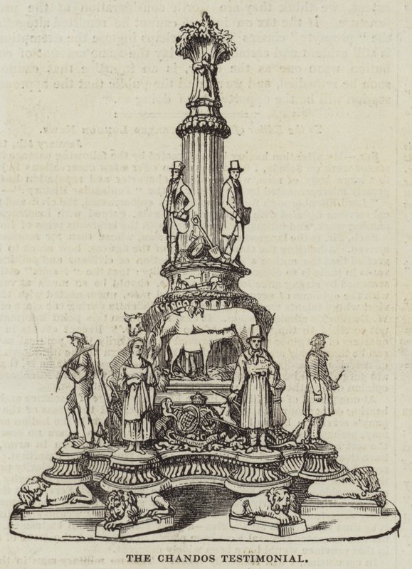 Das Chandos-Denkmal von English School