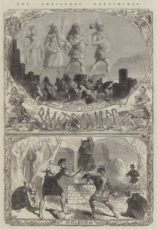 Die Weihnachts-Pantomimen (Stich) von English School