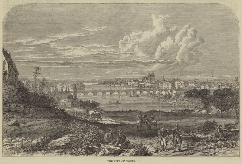 Die Stadt Tours (Stich) von English School