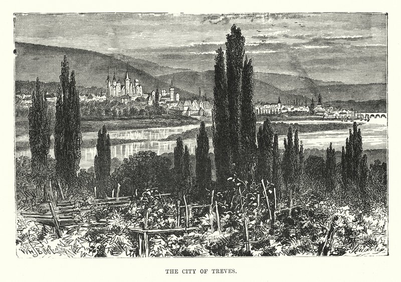 Die Stadt Trier (Gravur) von English School