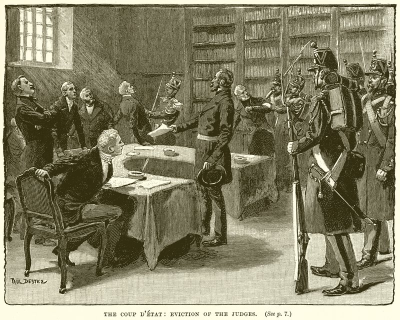 Der Staatsstreich: Räumung der Richter von English School