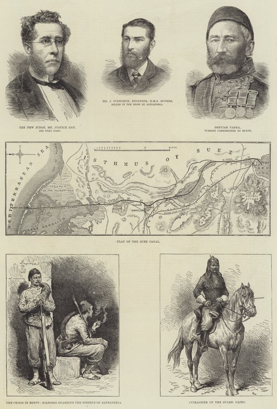 Die Krise in Ägypten (Stich) von English School