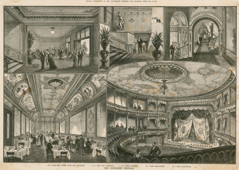 Das Criterion Theatre, London von English School