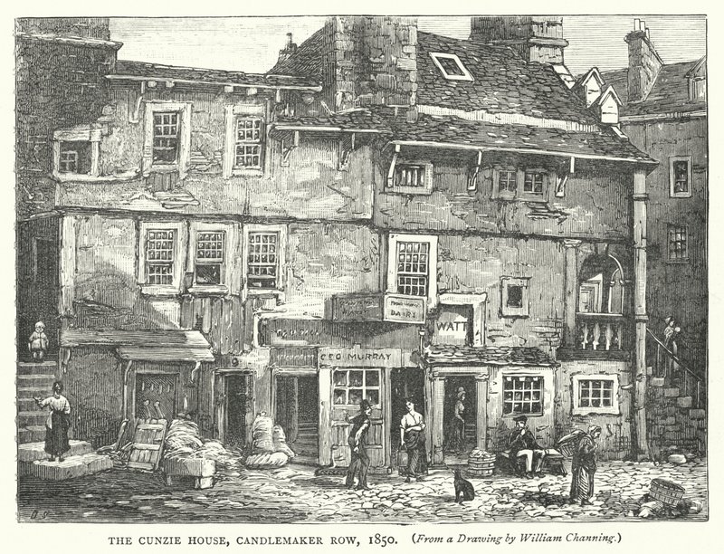 Das Cunzie House, Candlemaker Row von English School