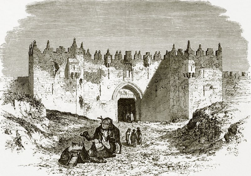 Das Damaskustor, Jerusalem von English School