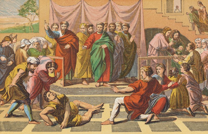 Der Tod des Ananias von English School