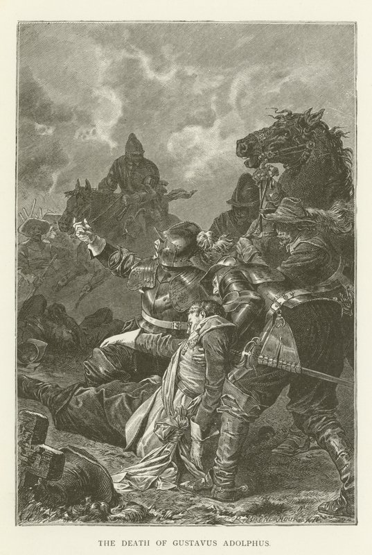 Der Tod von Gustav II. Adolf von English School