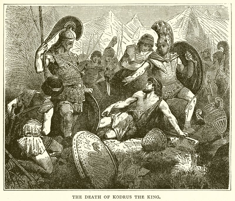 Der Tod des Königs Kodrus von English School