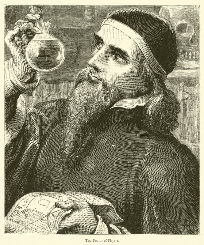 Der Arzt der Physik (Gravur) von English School