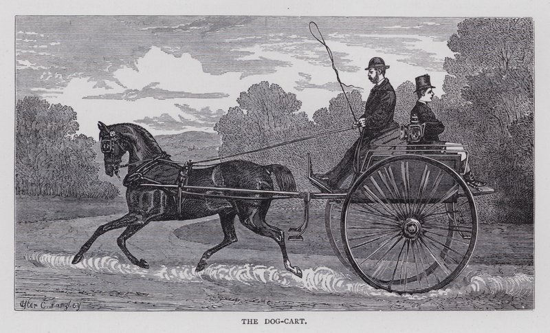 Der Hundewagen (Gravur) von English School