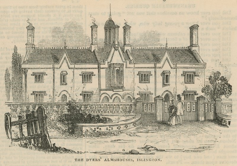 Die Färber Armenhäuser in Islington von English School