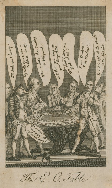 Der E O Tisch; Karikatur von English School