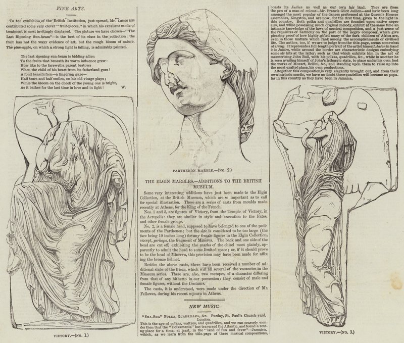 Die Elgin Marbles (Stich) von English School