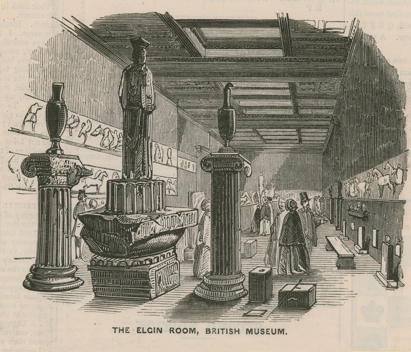 Der Elgin-Raum im British Museum von English School