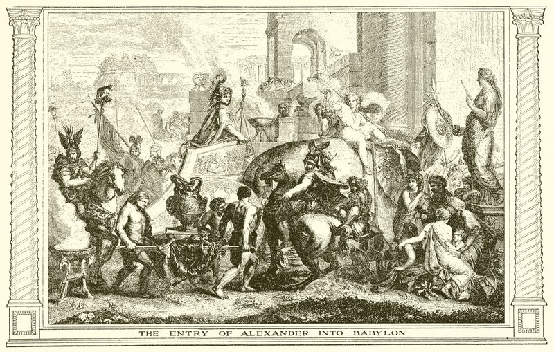 Der Einzug Alexanders in Babylon von English School