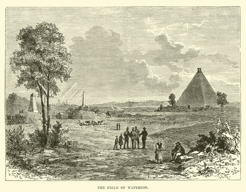 Das Feld von Waterloo von English School