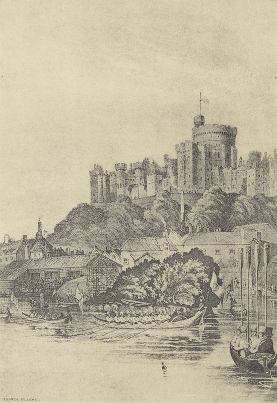 Der vierte Juni, 1838 (Gravur) von English School