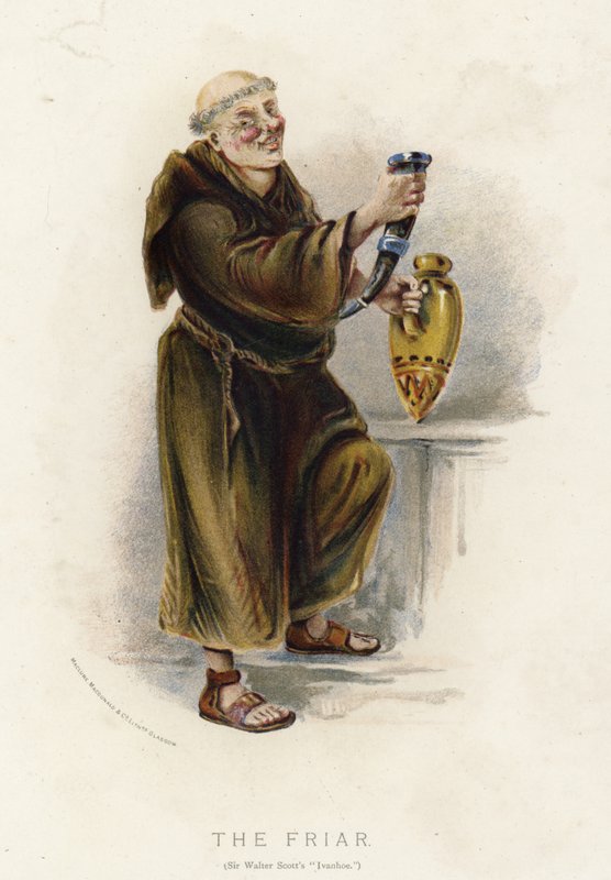 Der Mönch, aus Walter Scotts Ivanhoe von English School
