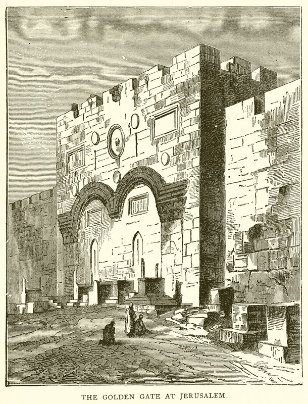 Das Goldene Tor in Jerusalem von English School