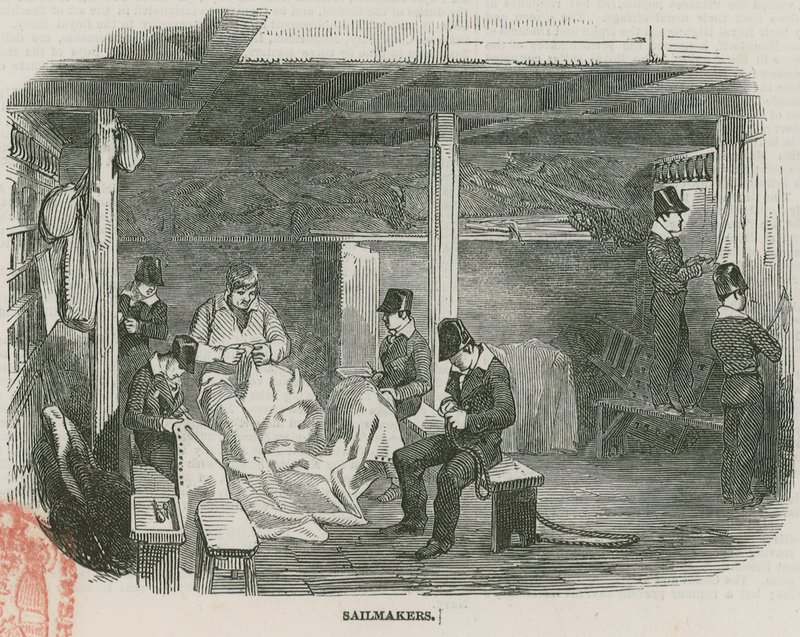 Die Greenwich Royal Hospital Schulen; Segelmacher von English School